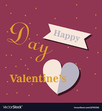 Valentines day party flyer eps10 vector image