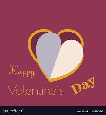 Valentines day party flyer eps10 vector image