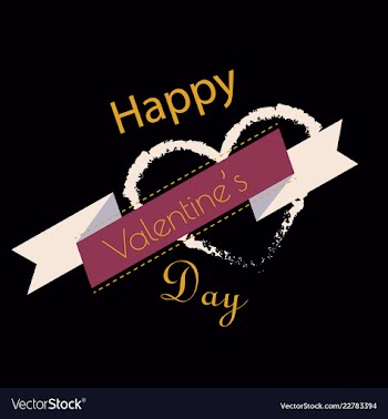 Valentines day party flyer eps10 vector image