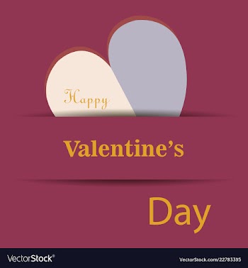 Valentines day party flyer eps10 vector image