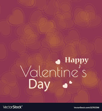 Valentines day party flyer eps10 vector image