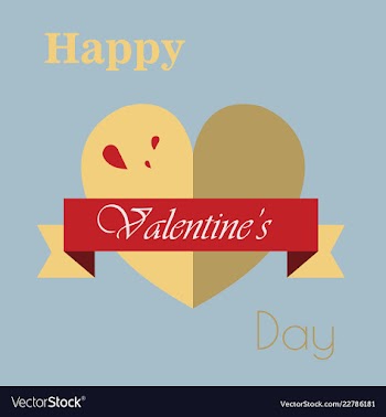 Valentines day party flyer eps10 vector image