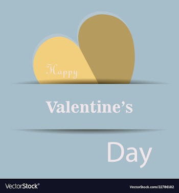 Valentines day party flyer eps10 vector image