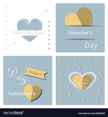 Valentines day party flyer eps10 vector image