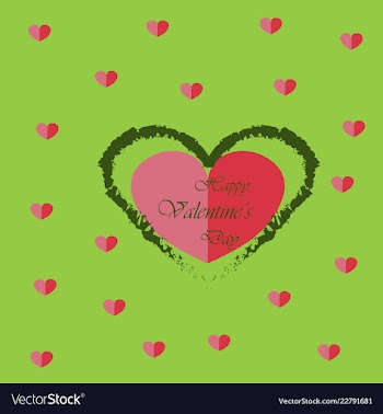 Valentines day party flyer eps10 vector image