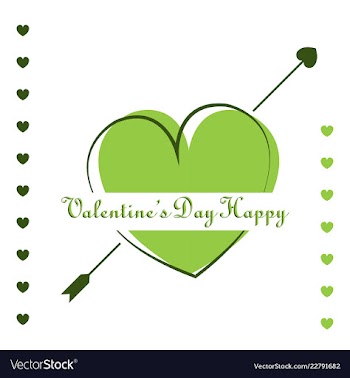 Valentines day party flyer eps10 vector image