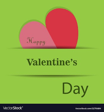 Valentines day party flyer eps10 vector image