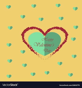 Valentines day party flyer eps10 vector image