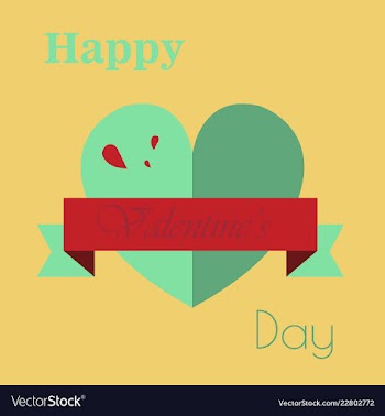 Valentines day party flyer eps10 vector image