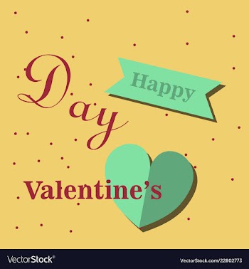Valentines day party flyer eps10 vector image