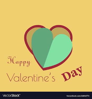 Valentines day party flyer eps10 vector image