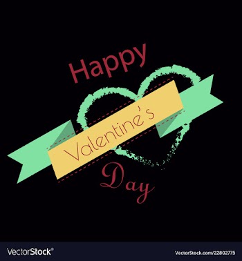 Valentines day party flyer eps10 vector image