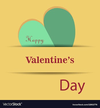 Valentines day party flyer eps10 vector image