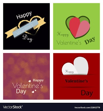 Valentines day party flyer eps10 vector image
