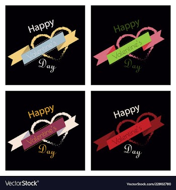 Valentines day party flyer eps10 vector image
