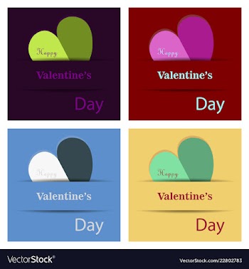 Valentines day party flyer eps10 vector image