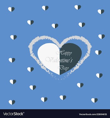 Valentines day party flyer eps10 vector image