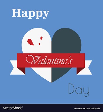 Valentines day party flyer eps10 vector image