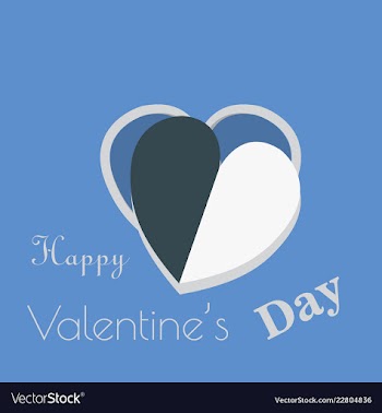 Valentines day party flyer eps10 vector image
