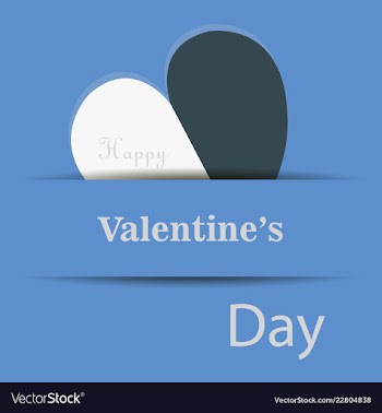 Valentines day party flyer eps10 vector image