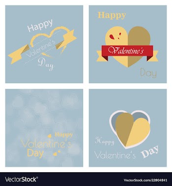 Valentines day party flyer eps10 vector image