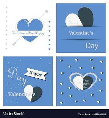 Valentines day party flyer eps10 vector image