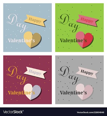 Valentines day party flyer eps10 vector image