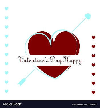 Valentines day party flyer eps10 vector image