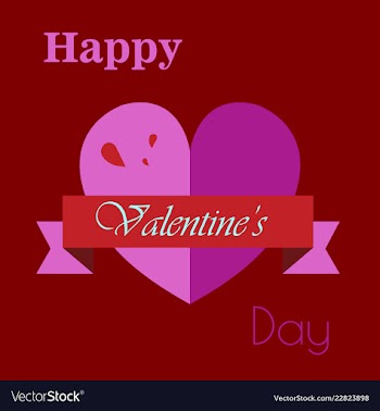 Valentines day party flyer eps10 vector image