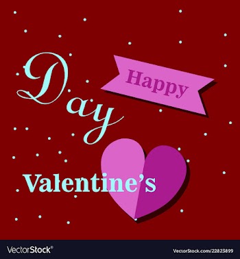 Valentines day party flyer eps10 vector image