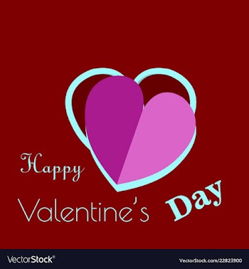 Valentines day party flyer eps10 vector image