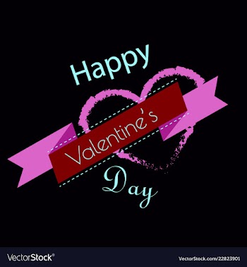 Valentines day party flyer eps10 vector image