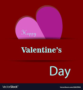 Valentines day party flyer eps10 vector image