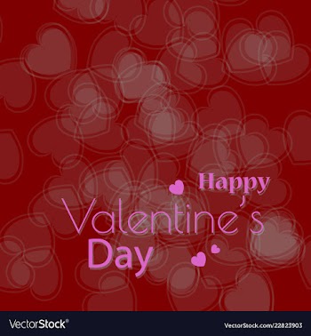 Valentines day party flyer eps10 vector image