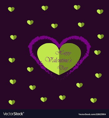 Valentines day party flyer eps10 vector image