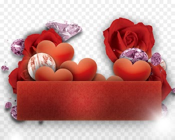 Valentines Day Poster Love - Valentine's Day diamond element 