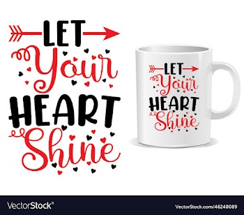 valentines day quote mug design