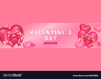valentines day sale poster or banner background