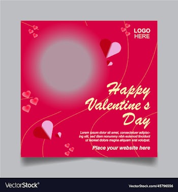 valentines day social media post banner