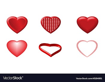 valentines day symbol set