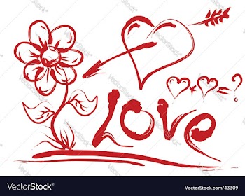 Valentines day symbols vector image