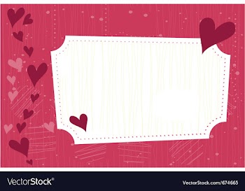 Valentines greeting card vector image
