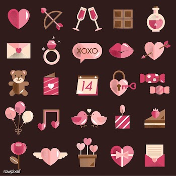 Valentines icons set vector | Free stock vector - 280770