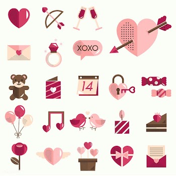 Valentines icons set vector | Free stock vector - 280771