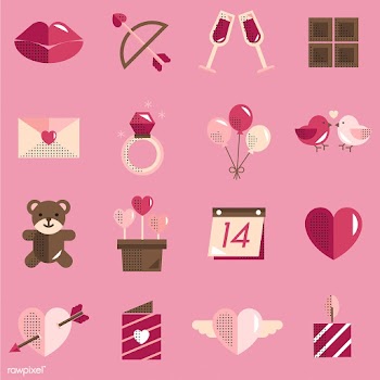 Valentines icons set vector | Free stock vector - 280845