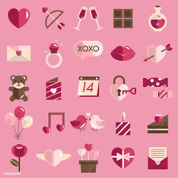 Valentines icons set vector | Free stock vector - 280861