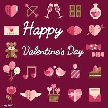 Valentines icons set vector | Free stock vector - 280868