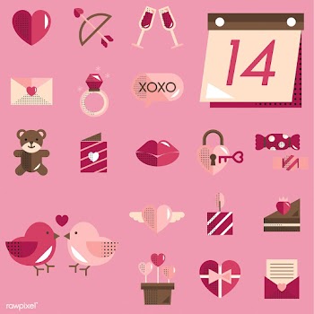 Valentines icons set vector | Free stock vector - 280917