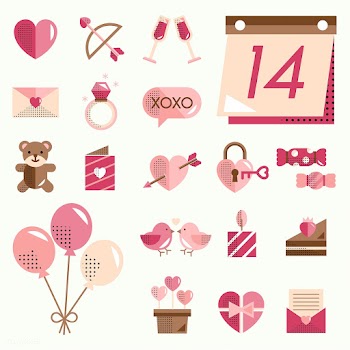 Valentines icons set vector | Free stock vector - 280920