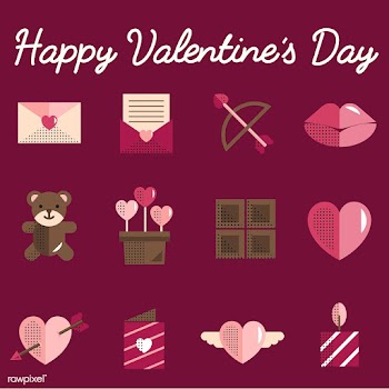 Valentines icons set vector | Free stock vector - 280930